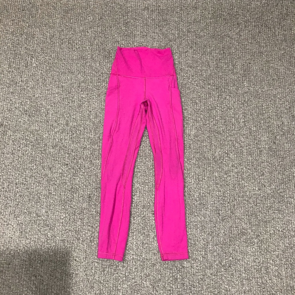 Lululemon Sonic Pink Align Leggings with Pockets Size 0